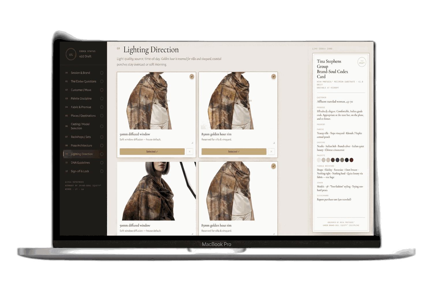 Lighting direction